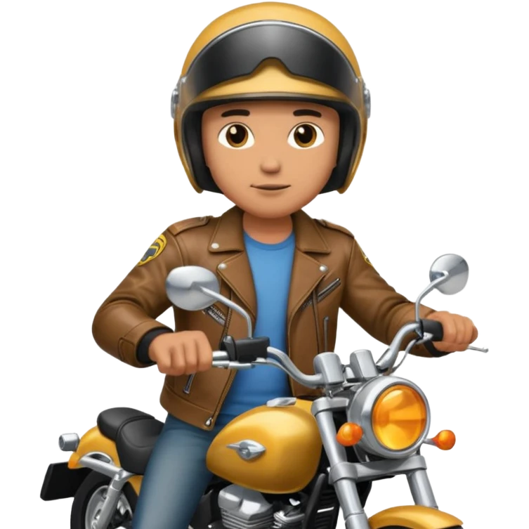 Dick on a motorcycle emoji | AI Emoji Generator