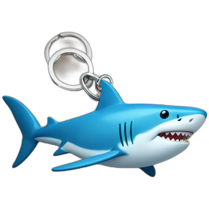 Porte clé-requin emoji