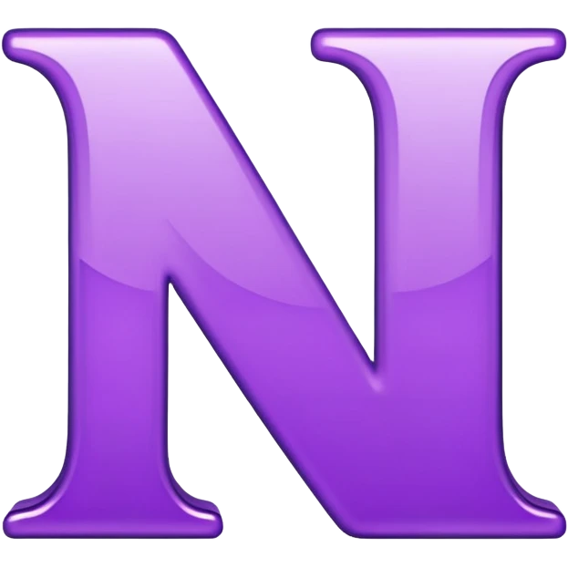 letter n purple emoji