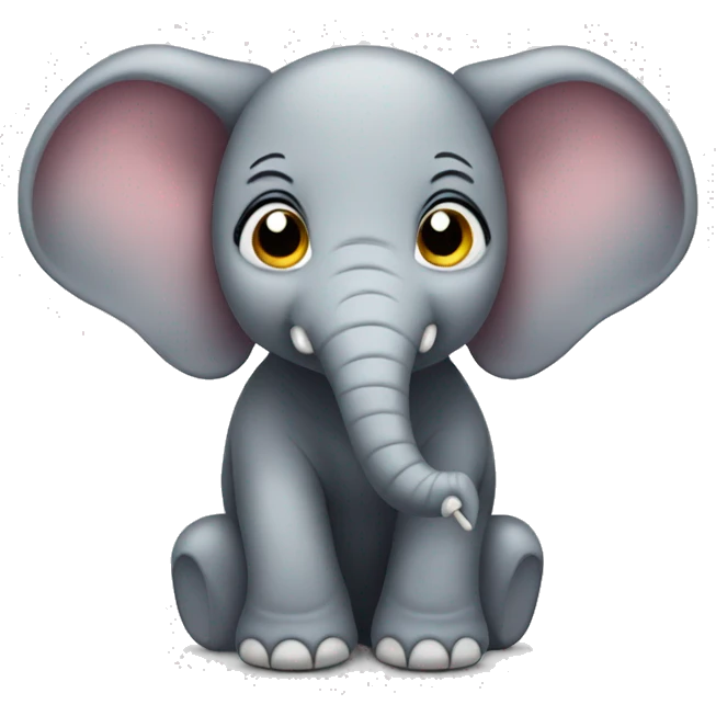 Cute elephant emoji