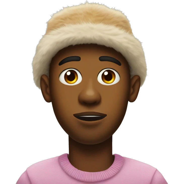 Tyler the creator with furry hat emoji