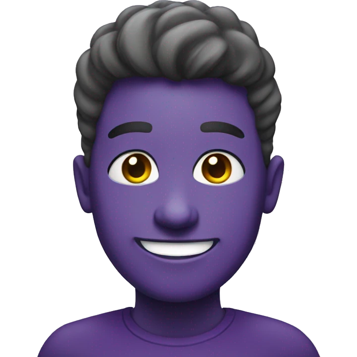 Purple face smiling  emoji