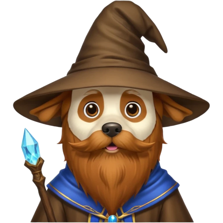 Dog wizard emoji