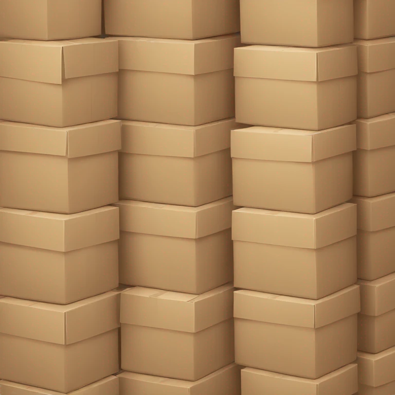 Boxes and packages stacked emoji