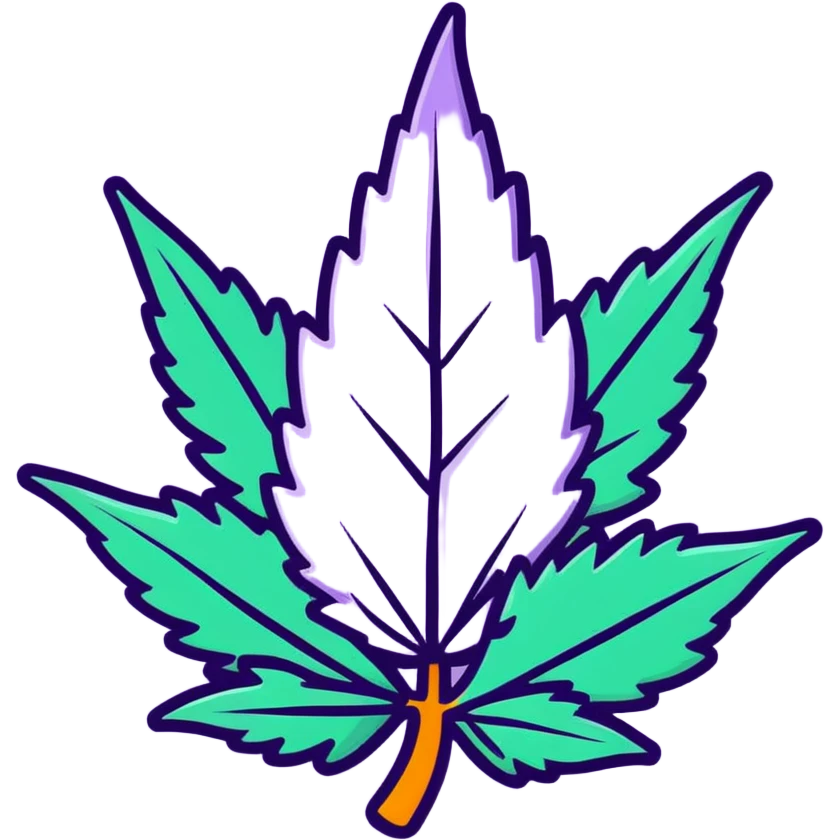 Purple orange cannabis nug emoji
