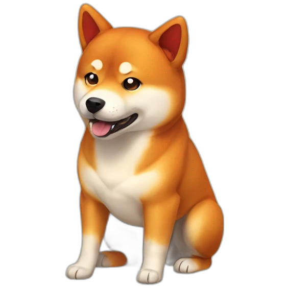 fire shiba inu emoji