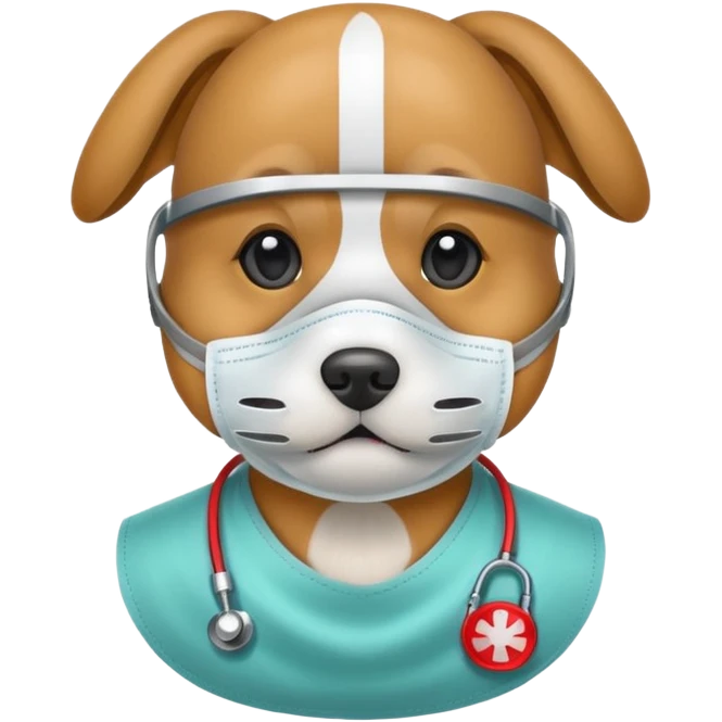 dog Wearing Medical Mask emoji