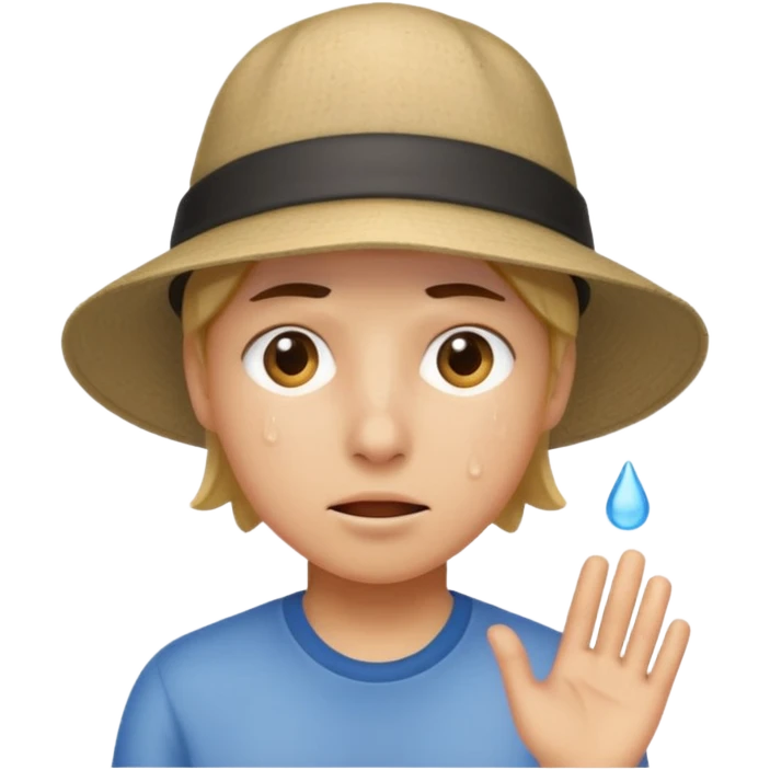 It was very hot today emoji
