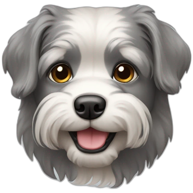 Petit chien gris emoji
