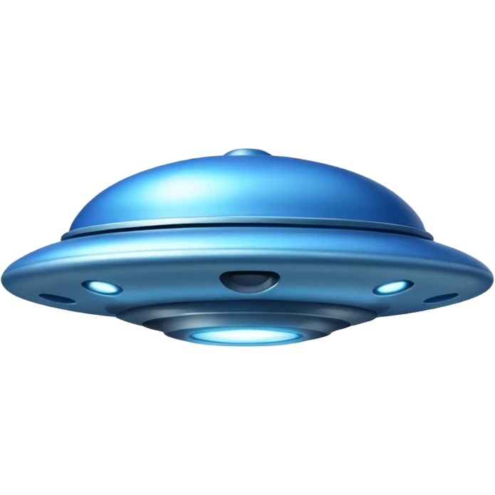 blue UFO emoji