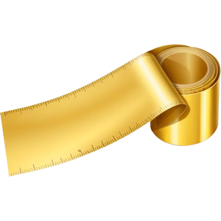 Measurement tape in gold for visiting card more options  emoji