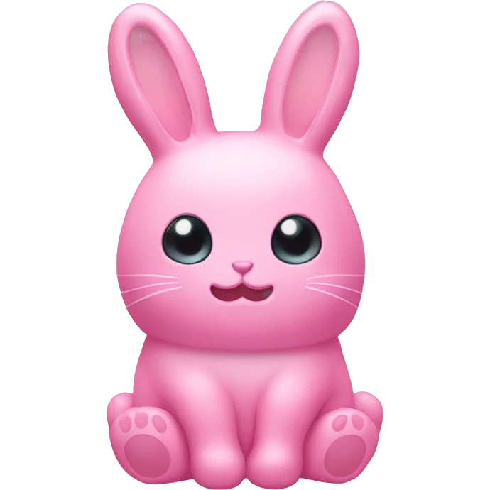Jelly cat bunny stuffed animal pink emoji