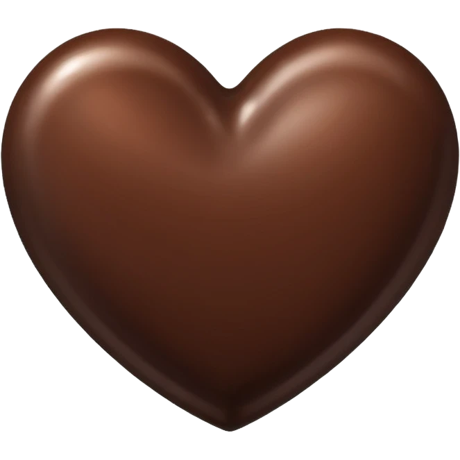 Chocolate heart emoji