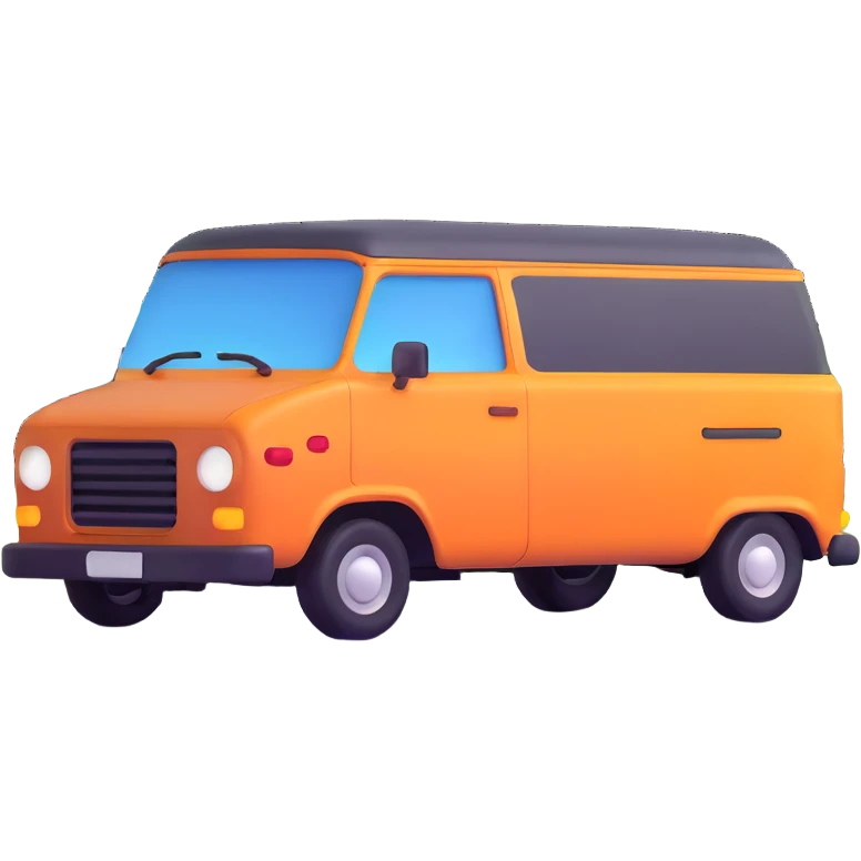 van on the road emoji