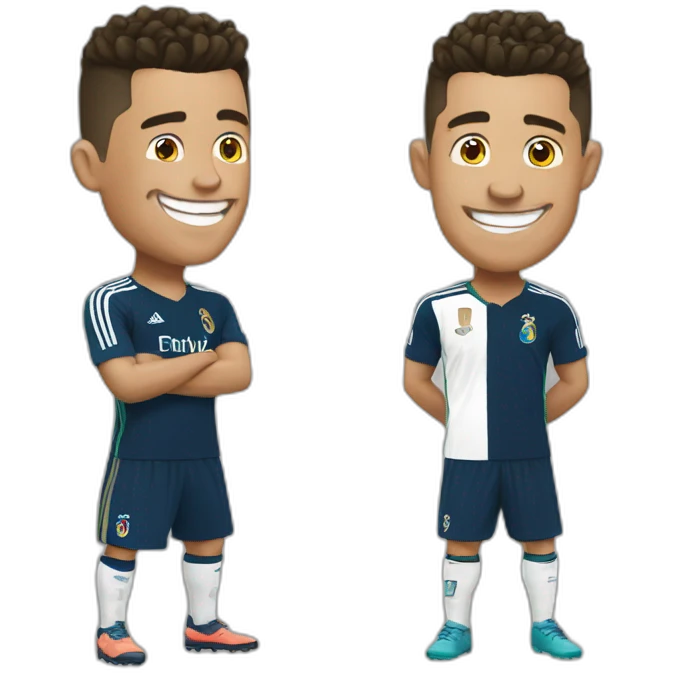 Ronaldo is laughing emoji