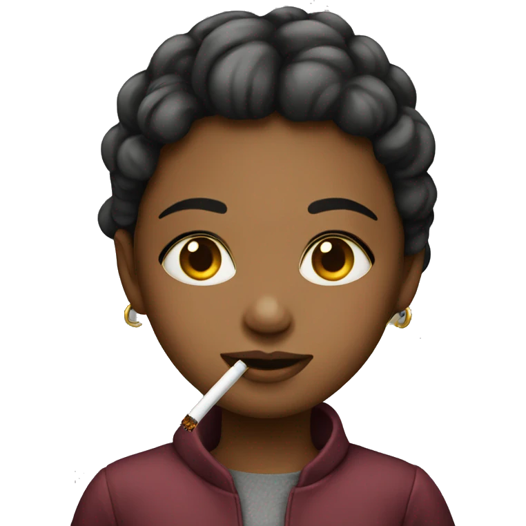 girl with cigarette emoji