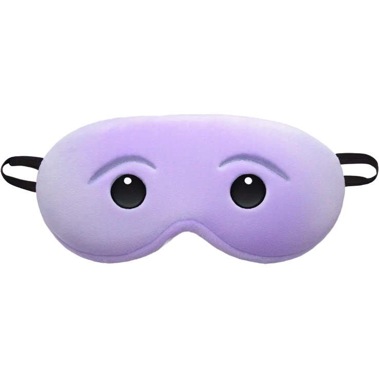 light purple sleeping mask emoji