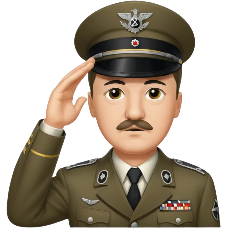 Hitler saluting emoji