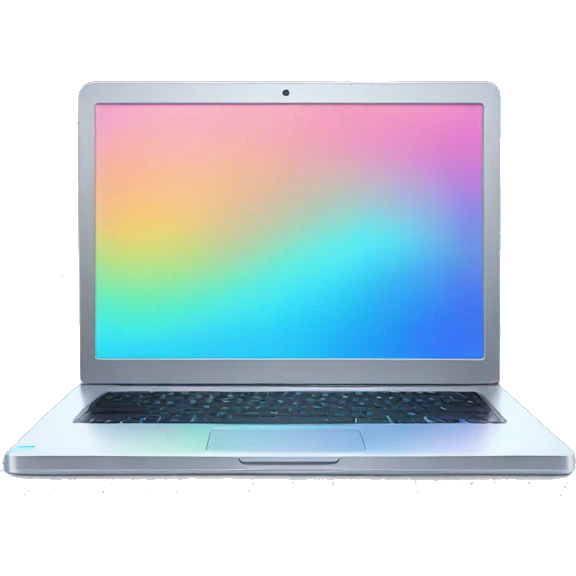 holographic laptop emoji