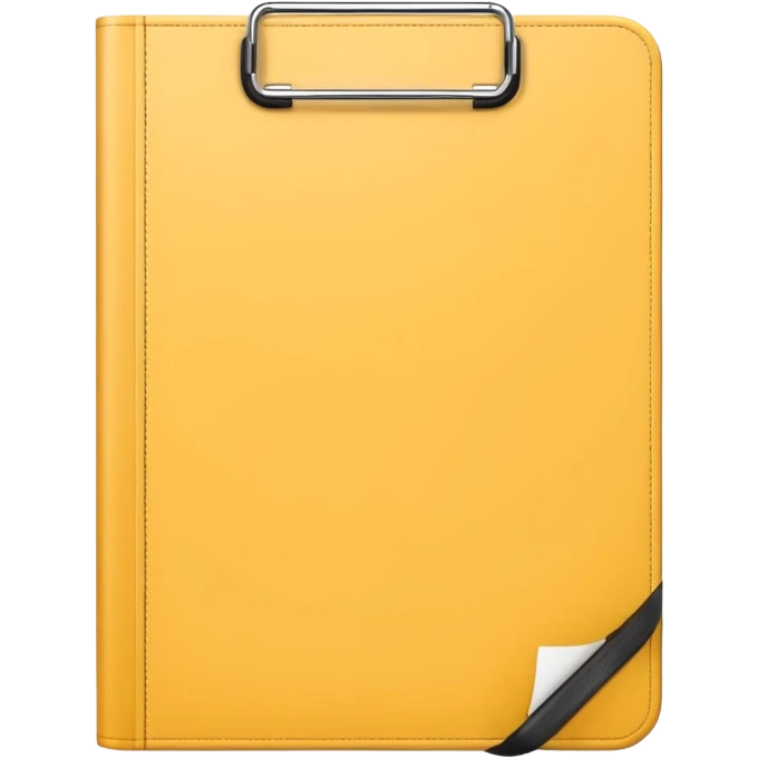 emoji of a simple agenda with a yellow cover and simple details emoji