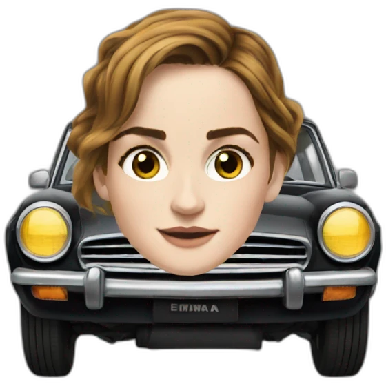 Emma-watson sur voiture emoji