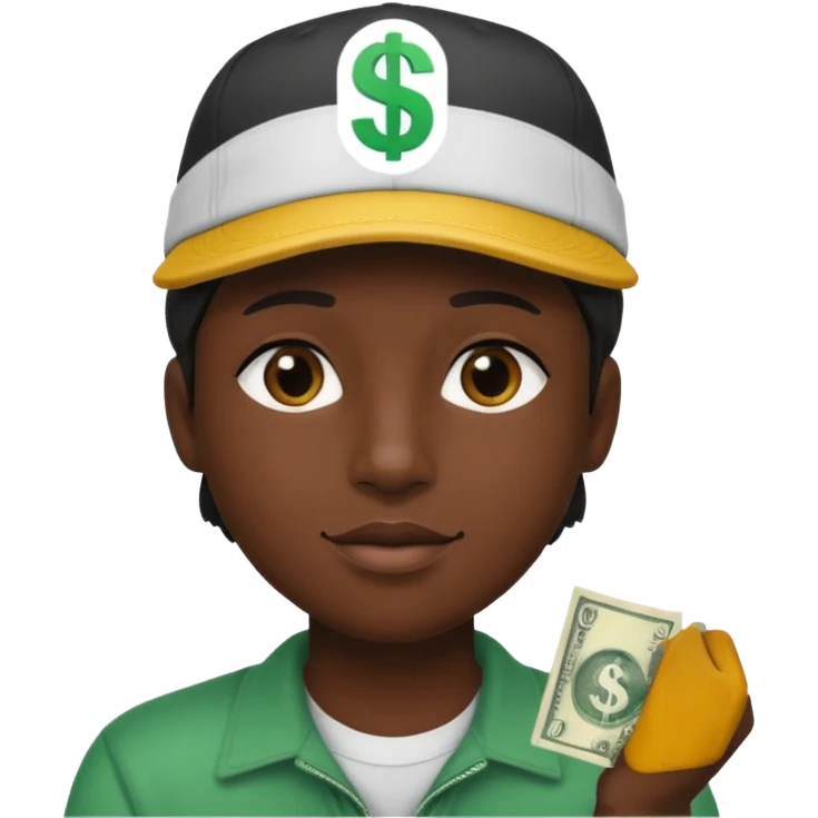 boné com simbolo de $ hype emoji
