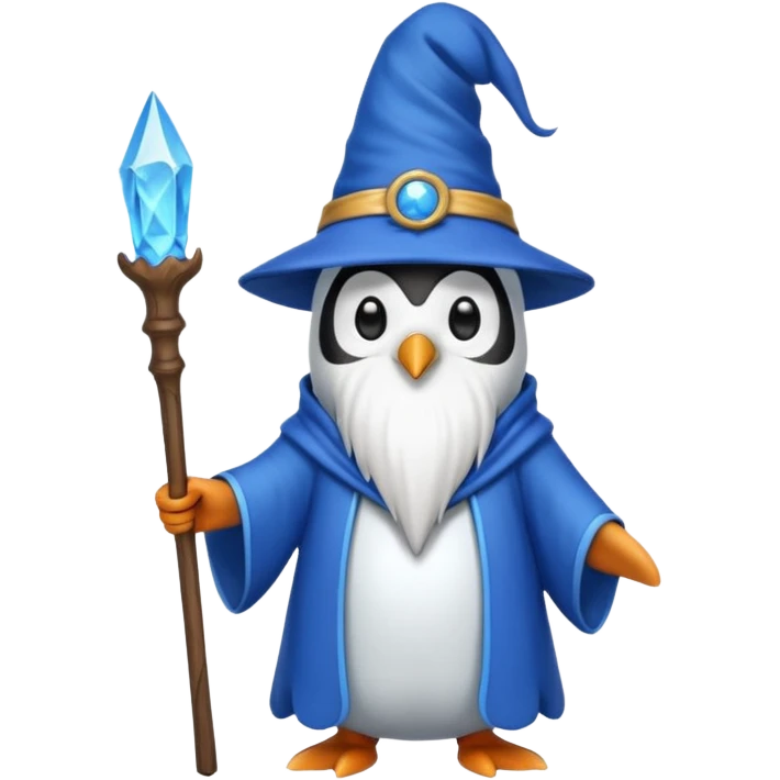 Penguin Wizard emoji