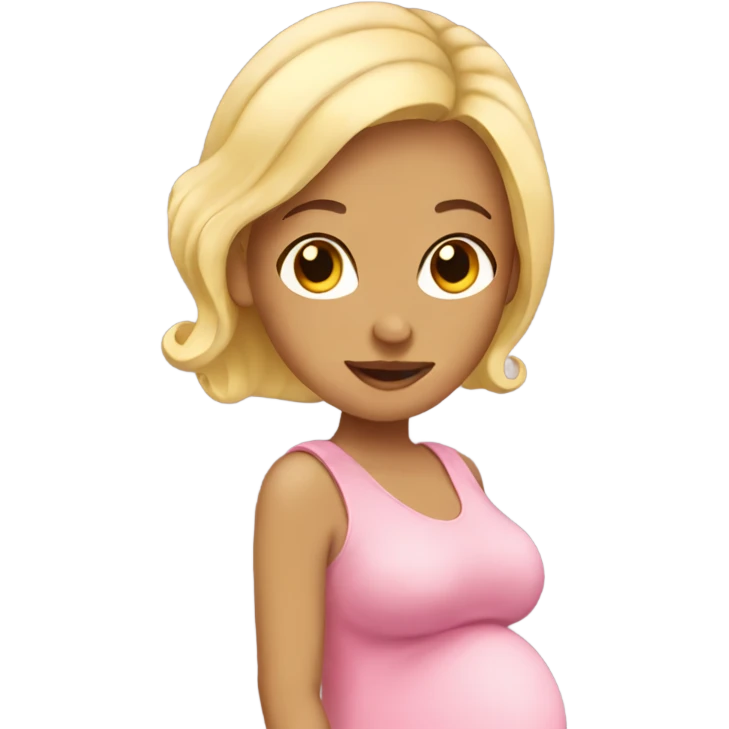 Pregnant blonde  emoji