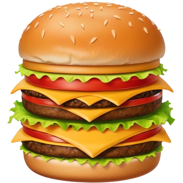 Burguro And Fryuro is two separate entities. The one on the left is a burger, consisting of 2 buns, lettuce, cheese, meat and tomatoes. The burger expresses a angry expression. While the one on the right is a carton of fries, also having a slightly annoyed expression. emoji