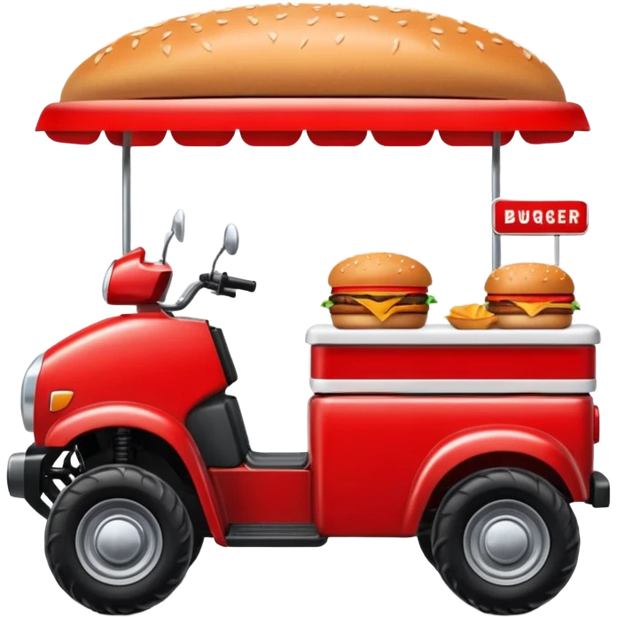 burger stall four wheeler  emoji