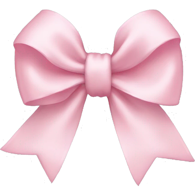 Light pink bow emoji