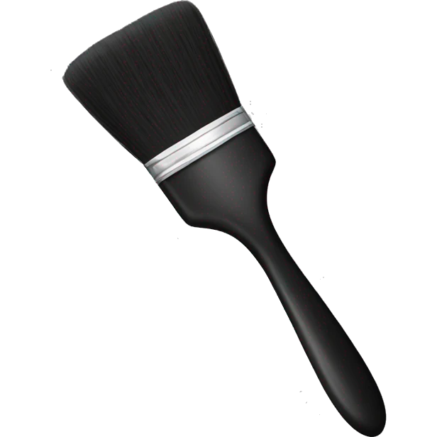 Black art brush emoji