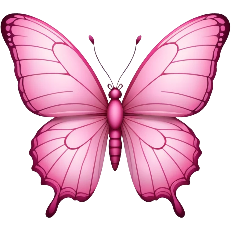Pink butterfly  emoji