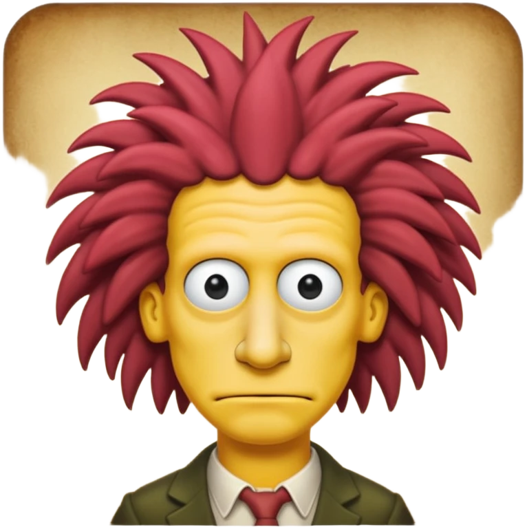 Sideshow Bob, simpson, long nose emoji