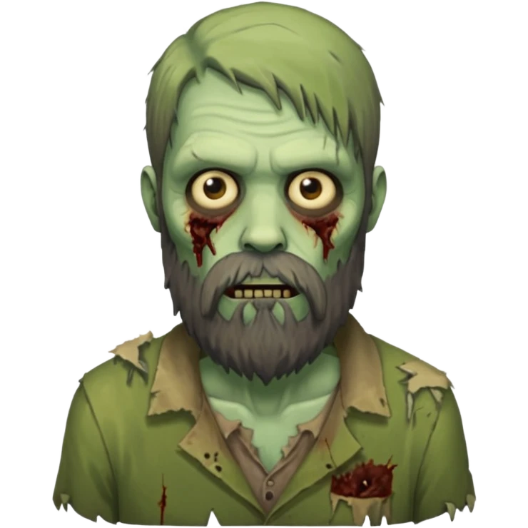 long bearded zombie emoji