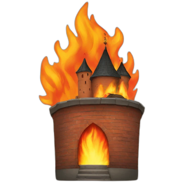 fire and kremlin emoji