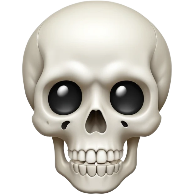 Shocked skull emoji