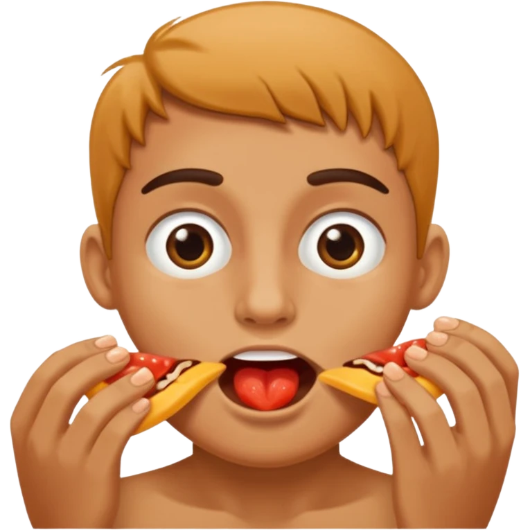 Human eating toes emoji