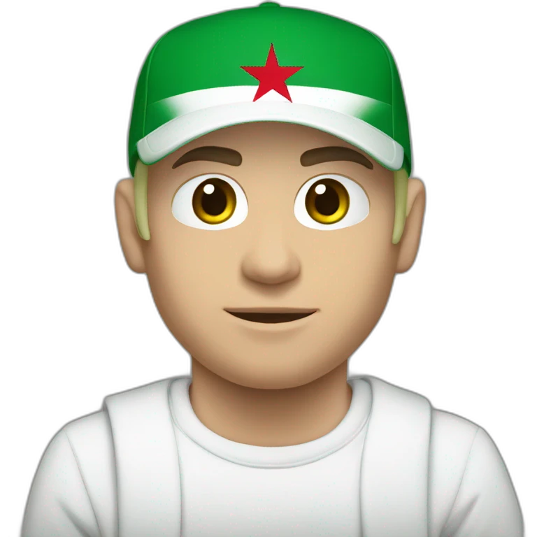 Algeria flag with eminem emoji