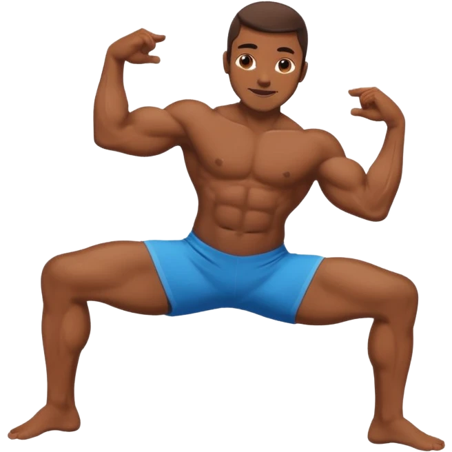 Guy doing the splits emoji