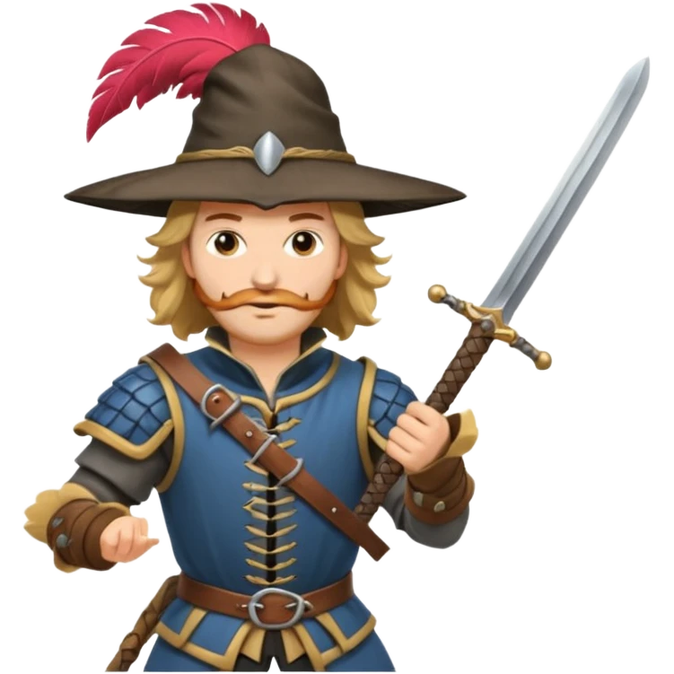 landsknecht swinging a large two handed sword emoji