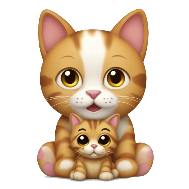 cat with a teddy bear emoji