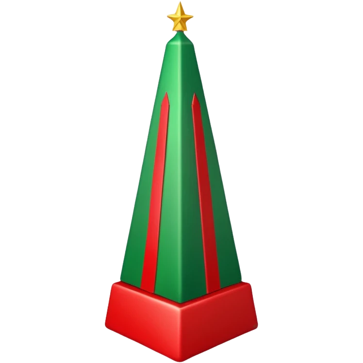 Christmas obelisk emoji