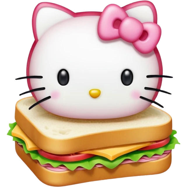 Hello kitty sandwich  emoji