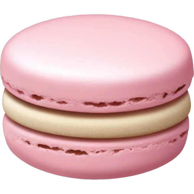 a pale pink macaroon  emoji
