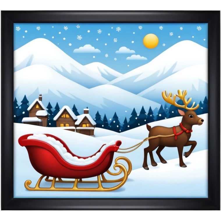 navidad trineo  emoji