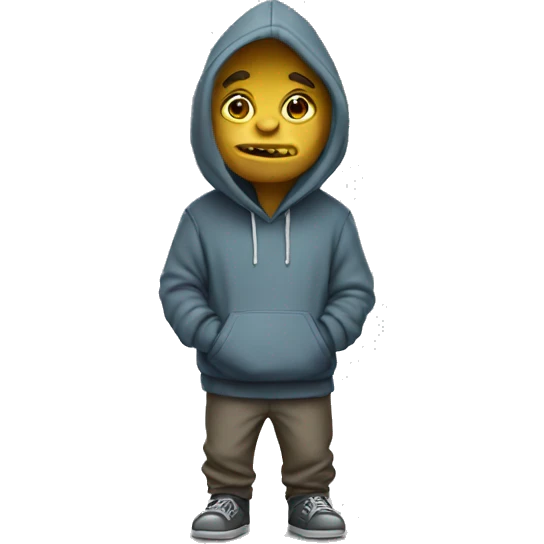 a troll with a hoodie full body emoji