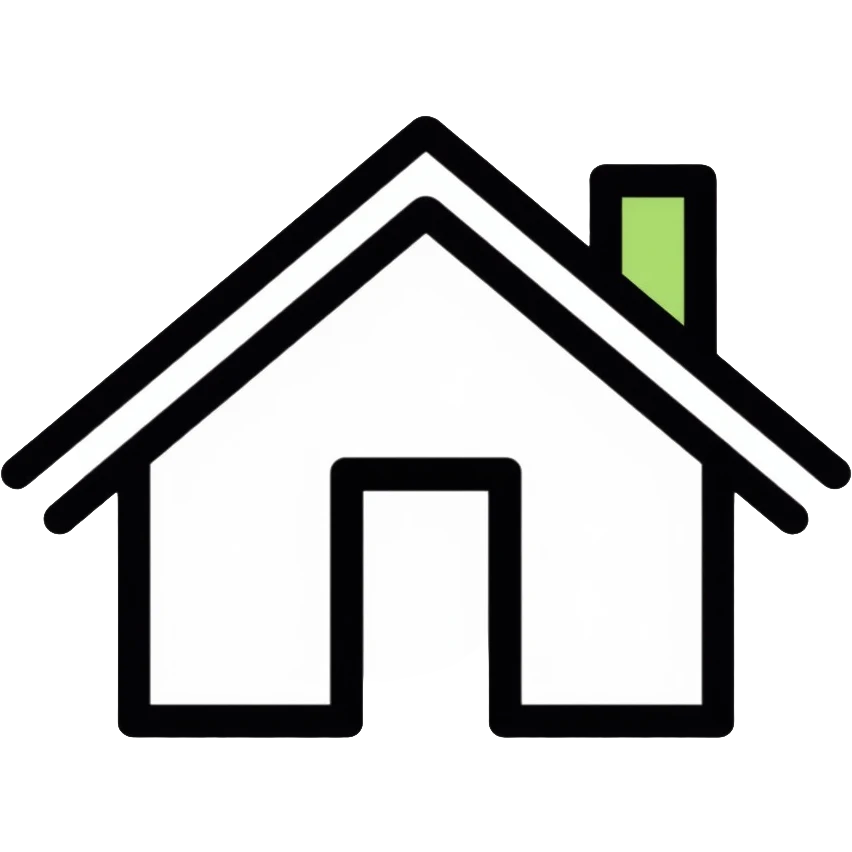 Home house with roof and door emoji