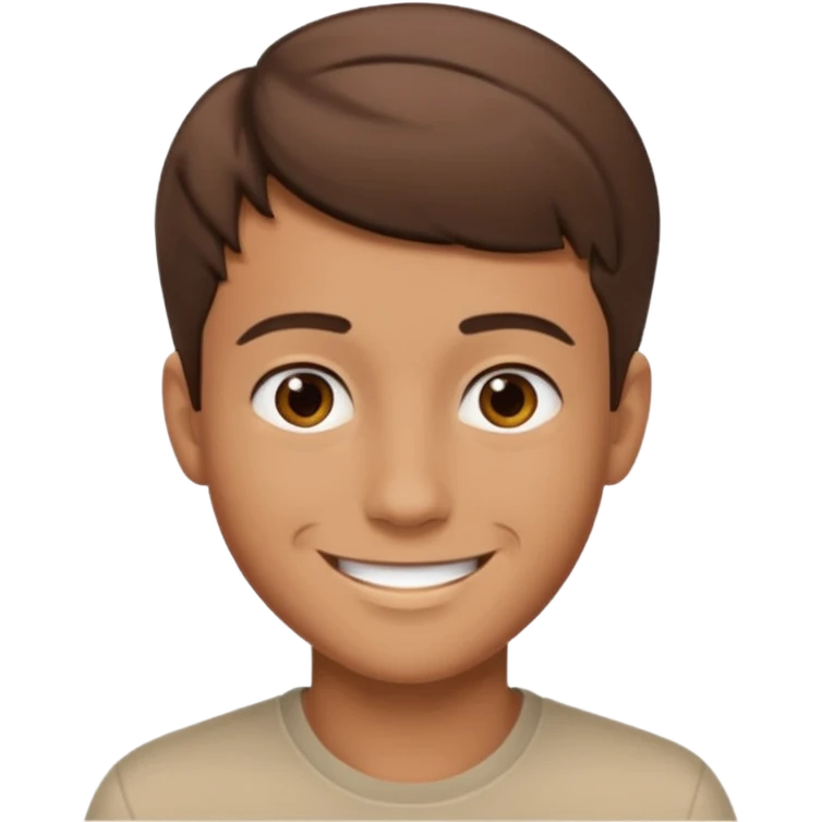 Jeune homme selfi emoji