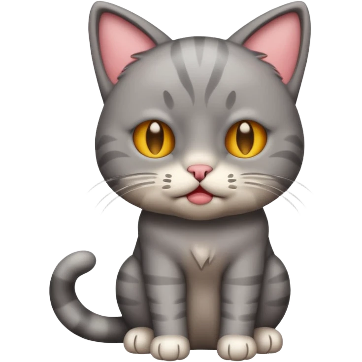 Emoji cat full body hurt and crying emoji